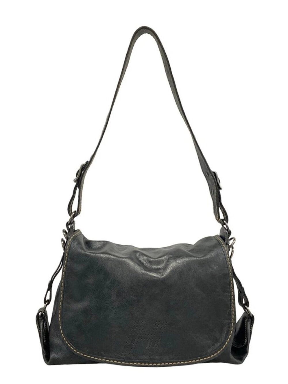HOGAN Black Leather Shoulder Bag